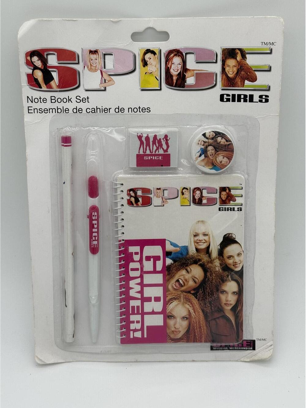 VINTAGE 1997 Spice Girls Official Stationery Set - Sealed New Old Stock
